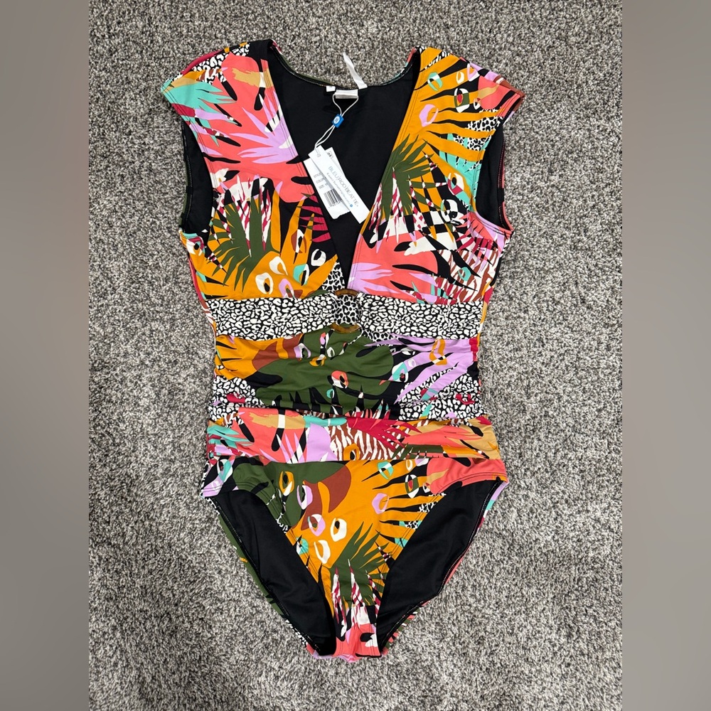 NWT Bleu by Ron Beattie Let's Get Loud swimsuit, size 10 - Picture 2 of 8